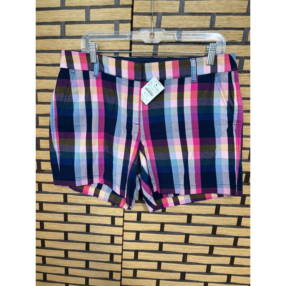 J.‎ Crew Multi Color Plaid Shorts Size 10